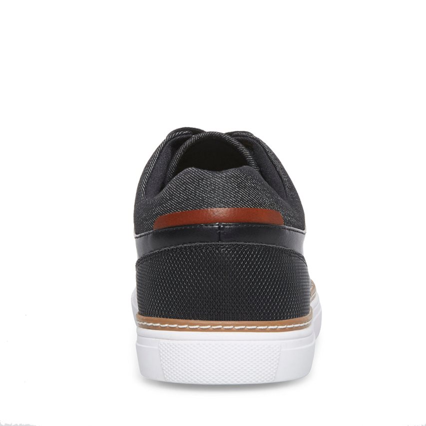 Zapatillas Steve Madden Gully Cuero Hombre Negras | ES ZN6243